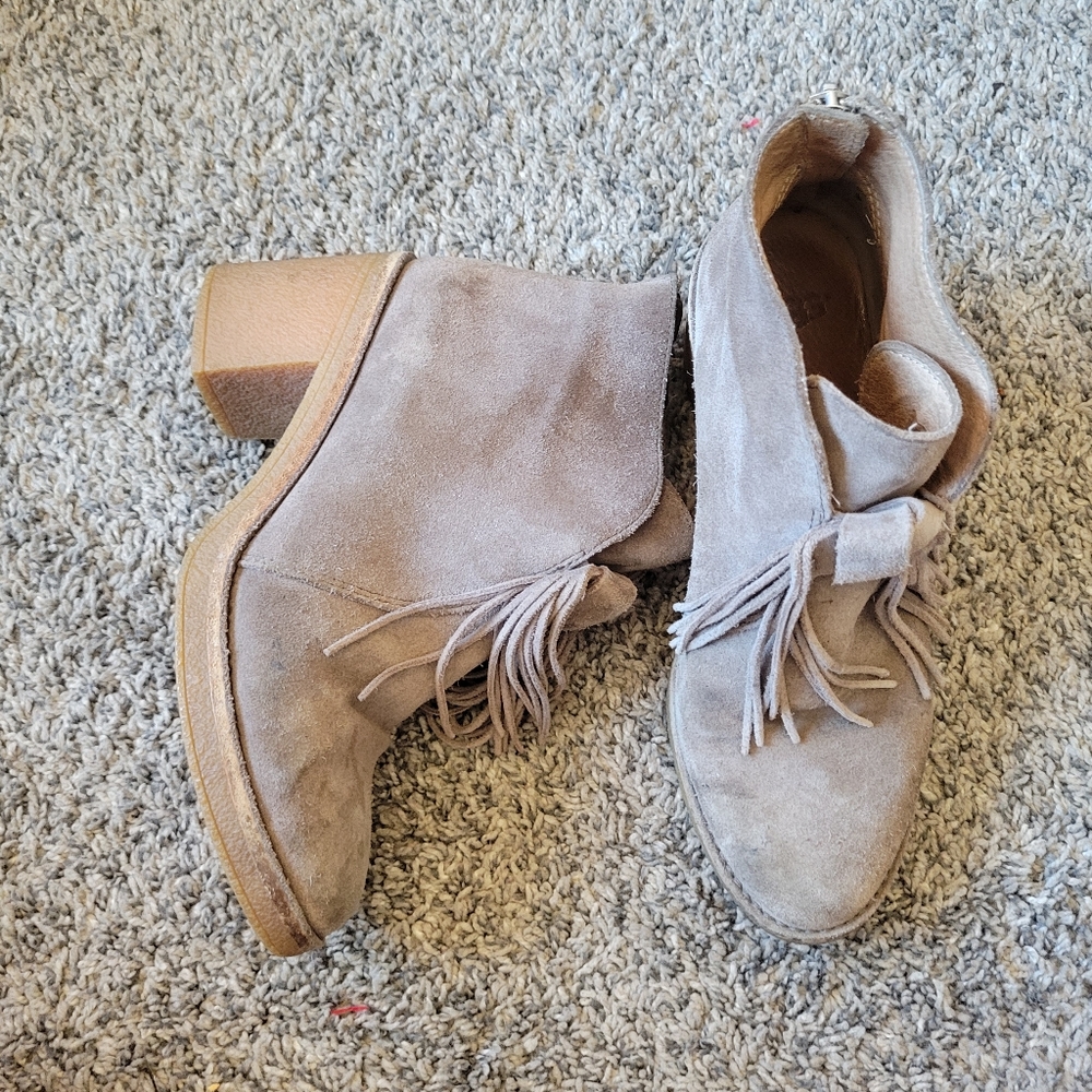 Ugg fringe boots